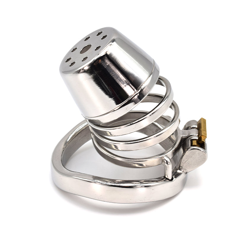 Male Lid Shower Belt Full Close Chastity Cage, F3083