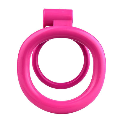 3D Printed Pink Dual Cock Ring Chastity Cage | F3215 - FRRK