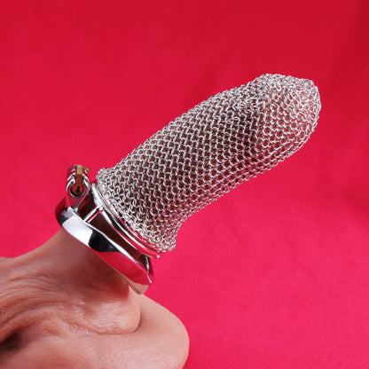 Maxi Metal Mesh Chastity Cage, F3195