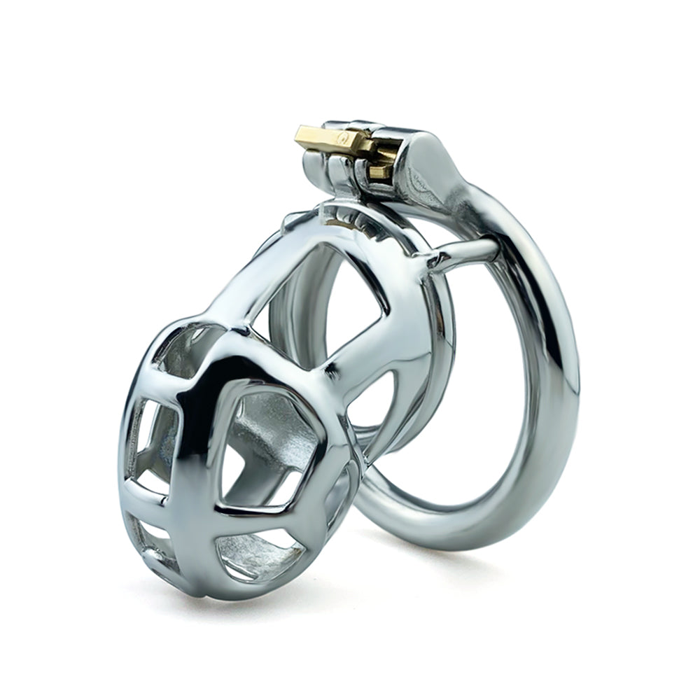 Stainless Steel Metal Small Mamba Male Chastity Cage, F3153