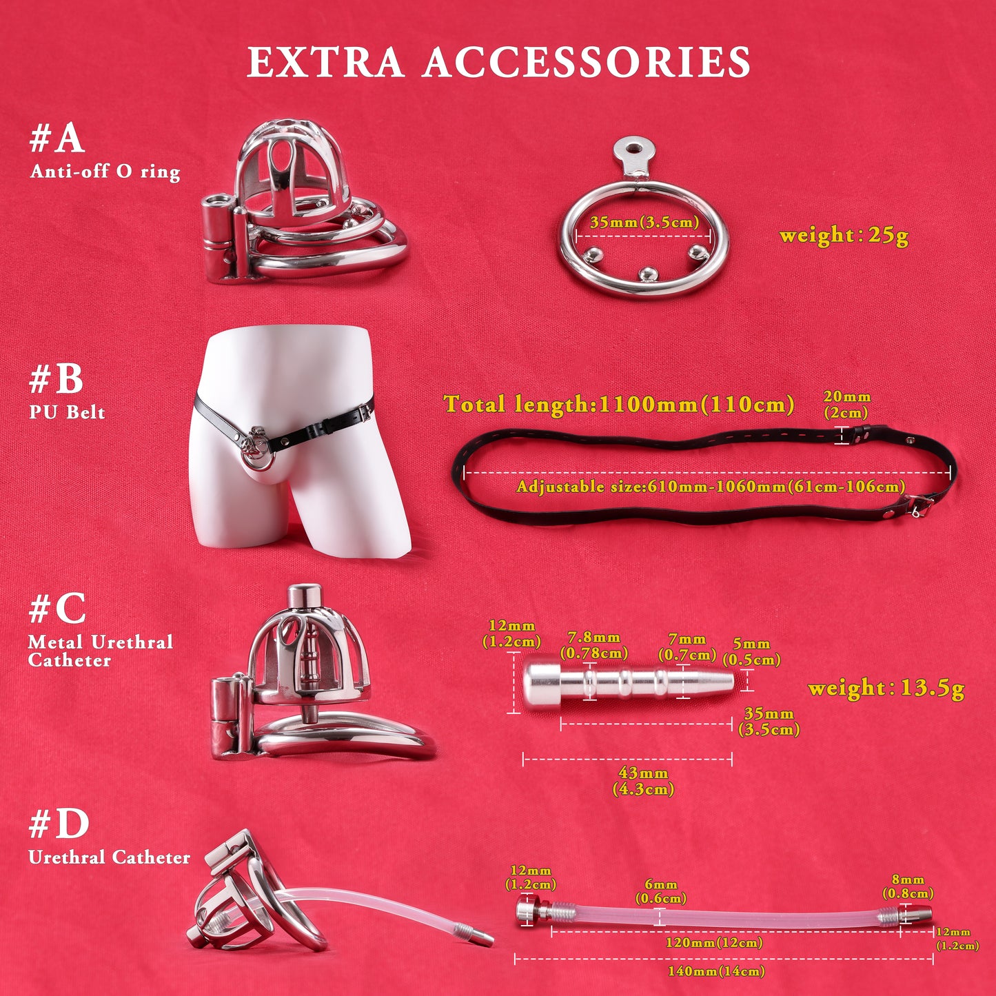 Allen Wrench Locks Male Chastity Cage, F3130