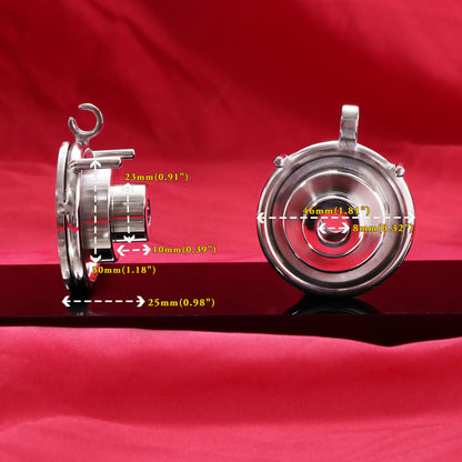 Inverted Cylinder Flat Chastity Cage, F3139