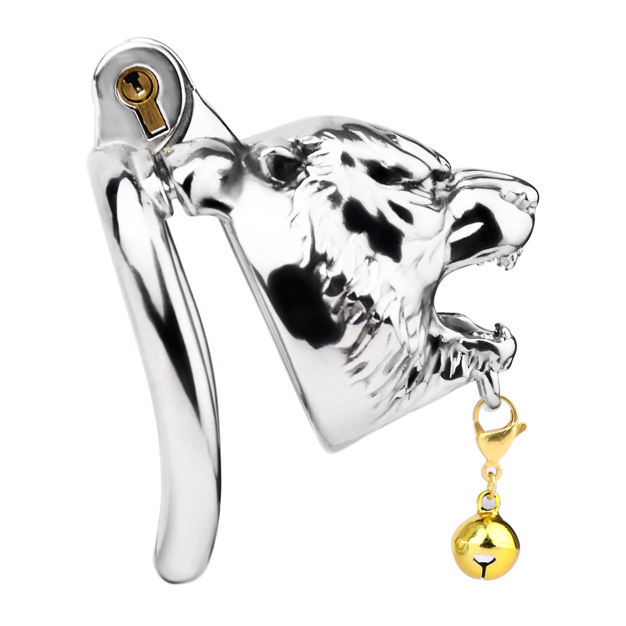 Metal Beast Tiger & Bull Chastity Cage with Bell | F3258 - FRRK