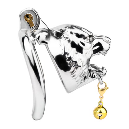 Metal Beast Tiger & Bull Chastity Cage with Bell | F3258 - FRRK