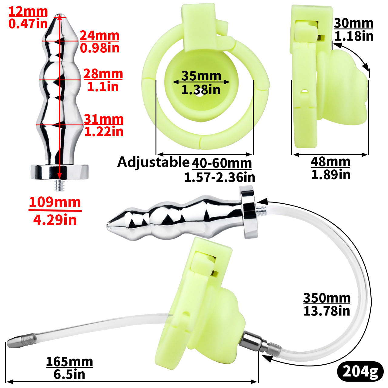 Adjustable Handcuff Resin Chastity Device | F3255 - FRRK