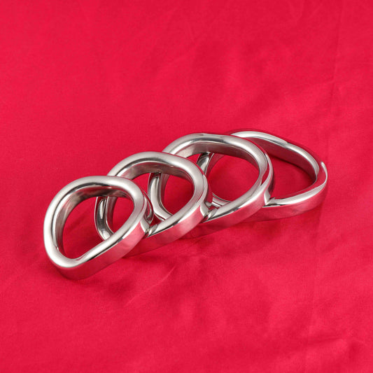 Stainless Steel Curved Cock Ring, F3038