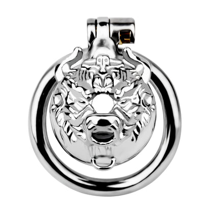 Metal Beast Tiger & Bull Chastity Cage with Bell | F3258 - FRRK