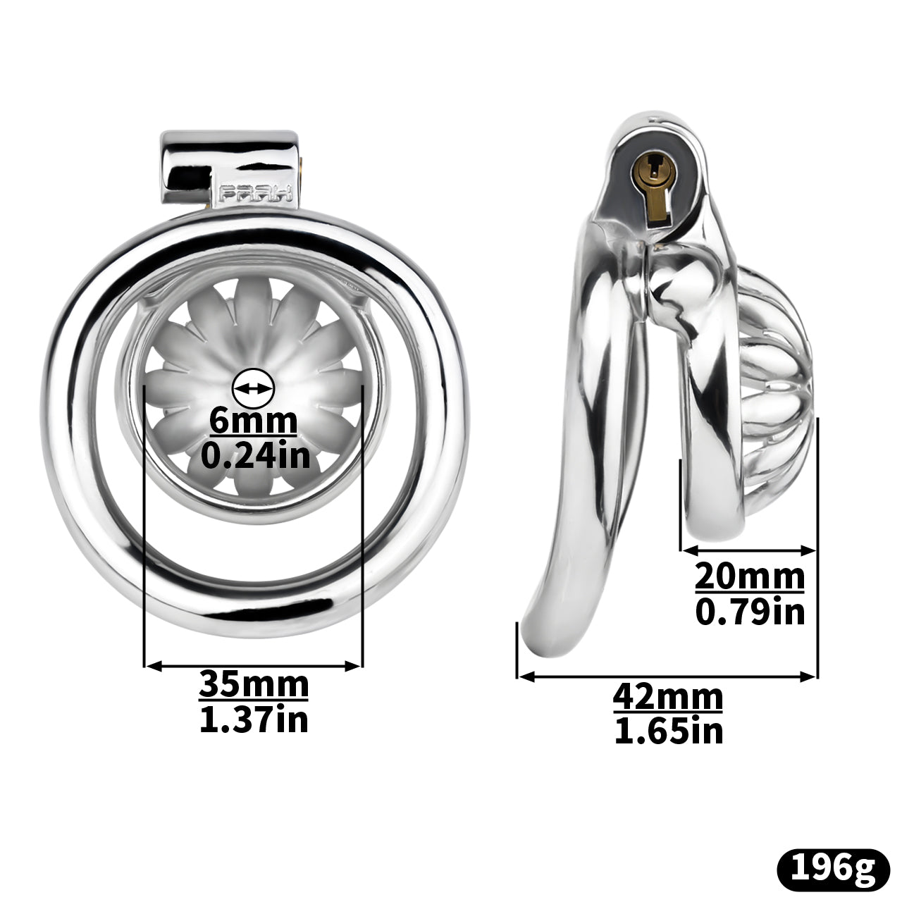 Flower Pattern Chastity Cage | F3244 - FRRK