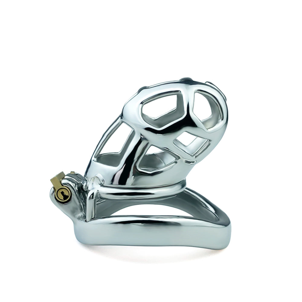 Stainless Steel Metal Small Mamba Male Chastity Cage, F3153