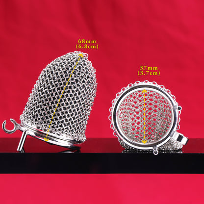 Small Metal Mesh Chastity Cage, F3197