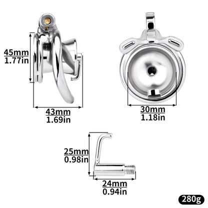 Inverted Prince Albert Piercing Chastity Lock | F3239 - FRRK