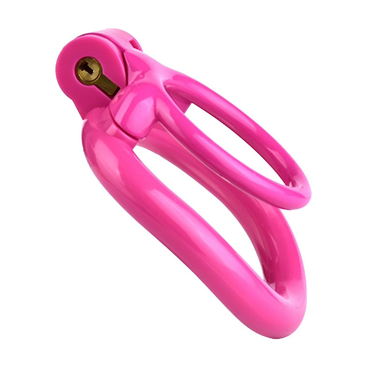 3D Printed Pink Dual Cock Ring Chastity Cage | F3215 - FRRK