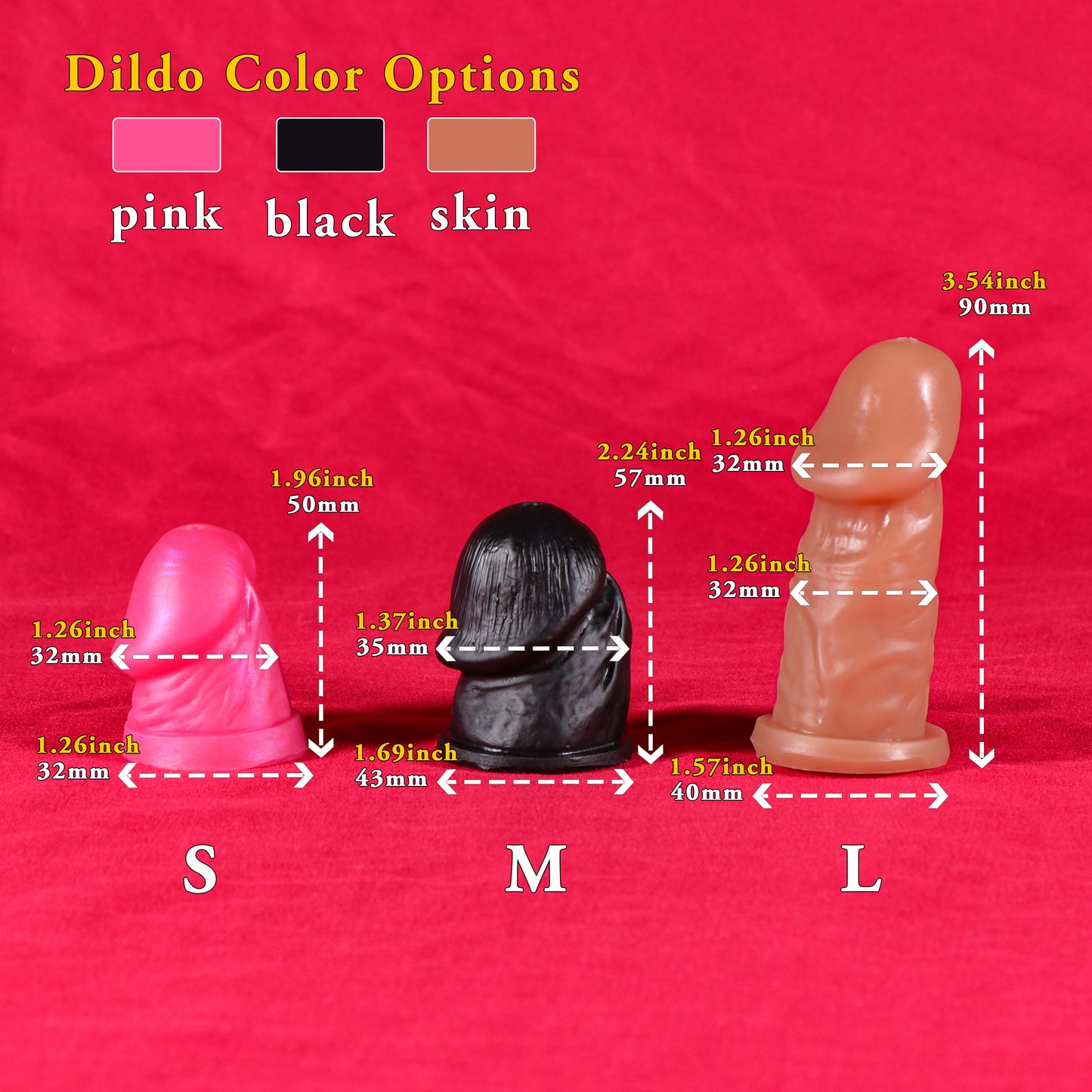 Silicone Dildo Head for FRRK Dildo & Pussy Chastity Cages Only, P001