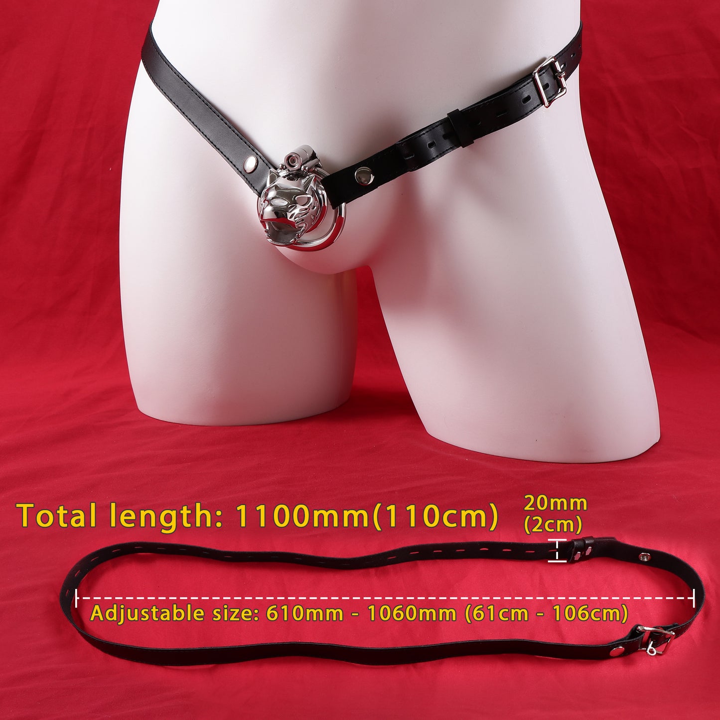 Allen Wrench Locks Leopard Chastity Cage, F3143