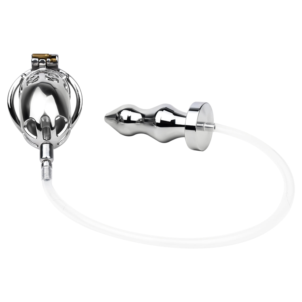 Spiked Chastity Cage With Enema Butt Plug | F3100K - FRRK