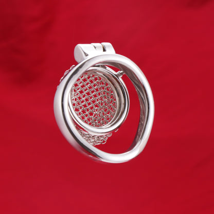 Nub Metal Mesh Chastity Cage, F3199