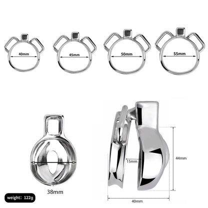 Metal Pussy Shaped Chastity Cage | F3138 - FRRK