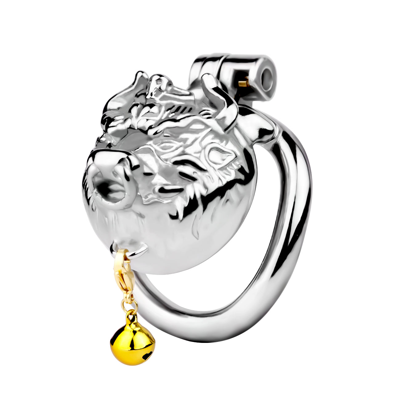 Metal Beast Tiger & Bull Chastity Cage with Bell | F3258 - FRRK