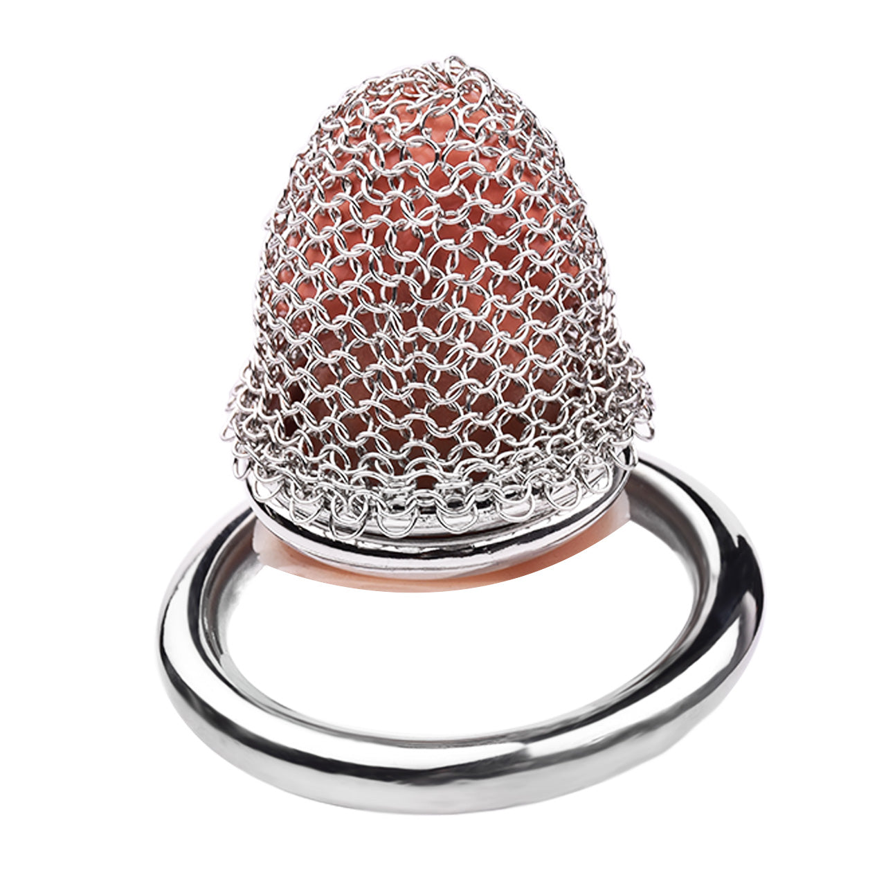 Small Metal Mesh Chastity Cage, F3197