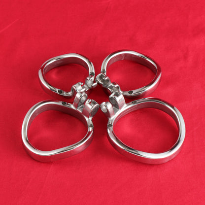 Base Rings for FRRK Metal Chastity Cage That Fit Internal Side Slide Lock System Only