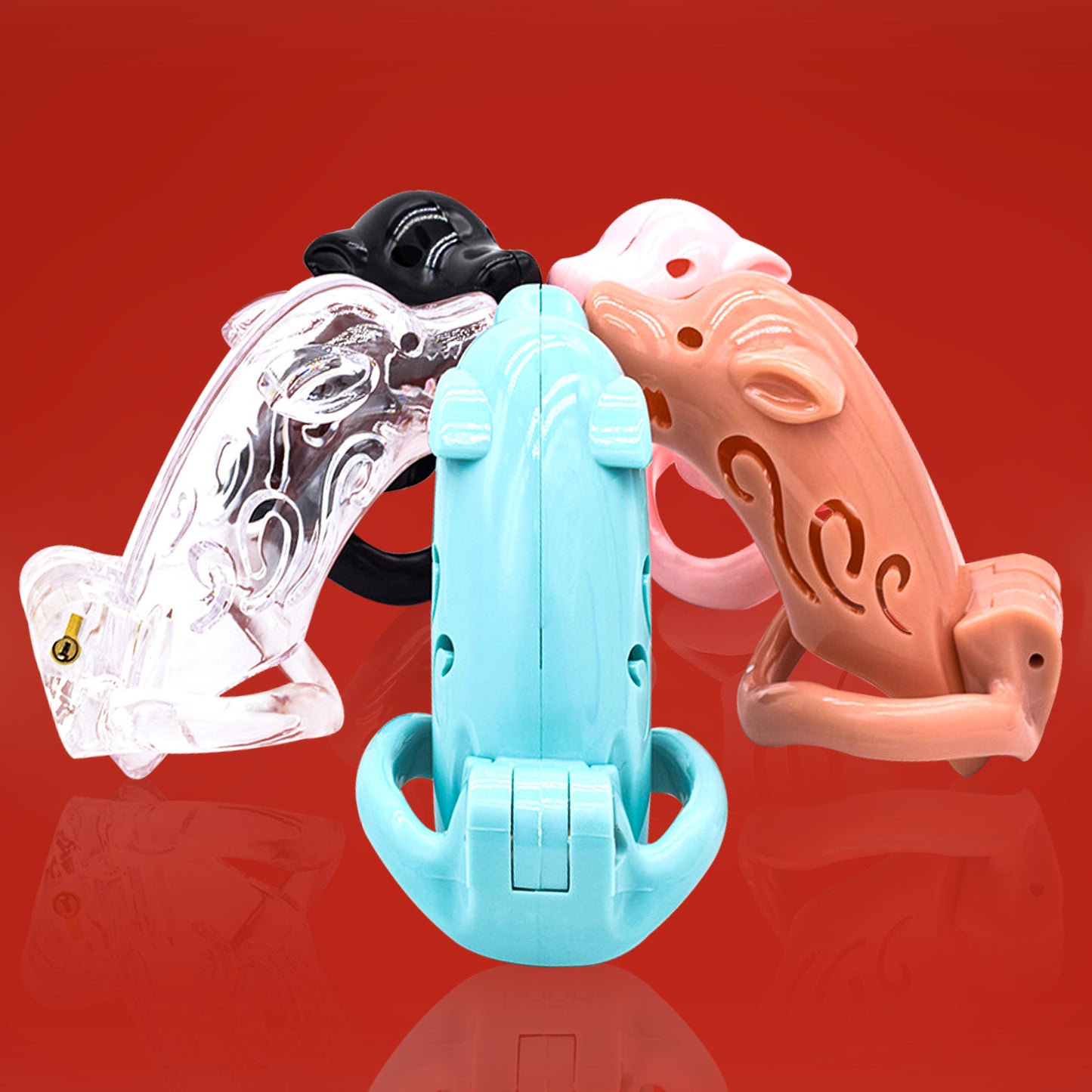 The Wolfdog Shape Plastic Chastity Cage | F3062 - FRRK