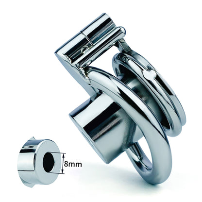 Inverted Single Cylinder Flat Chastity Cage Allen Wrench Lock, F3151