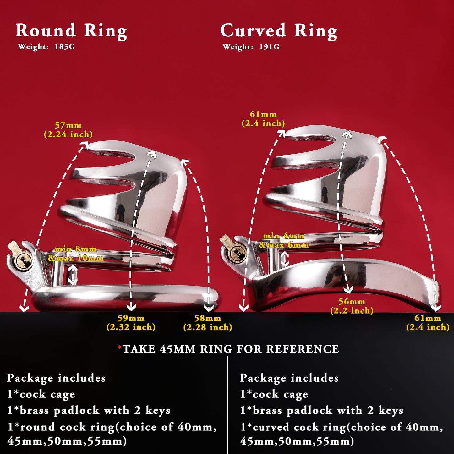 Male Chastity Cage, F3013