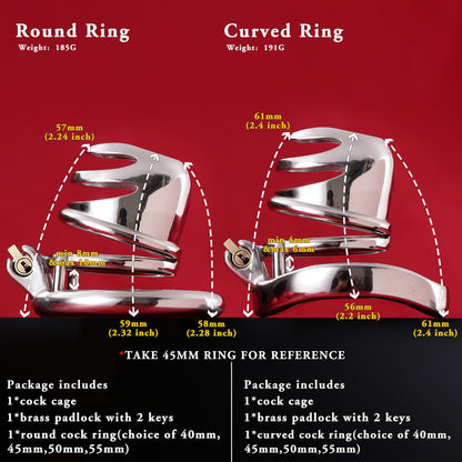 Male Chastity Cage, F3013