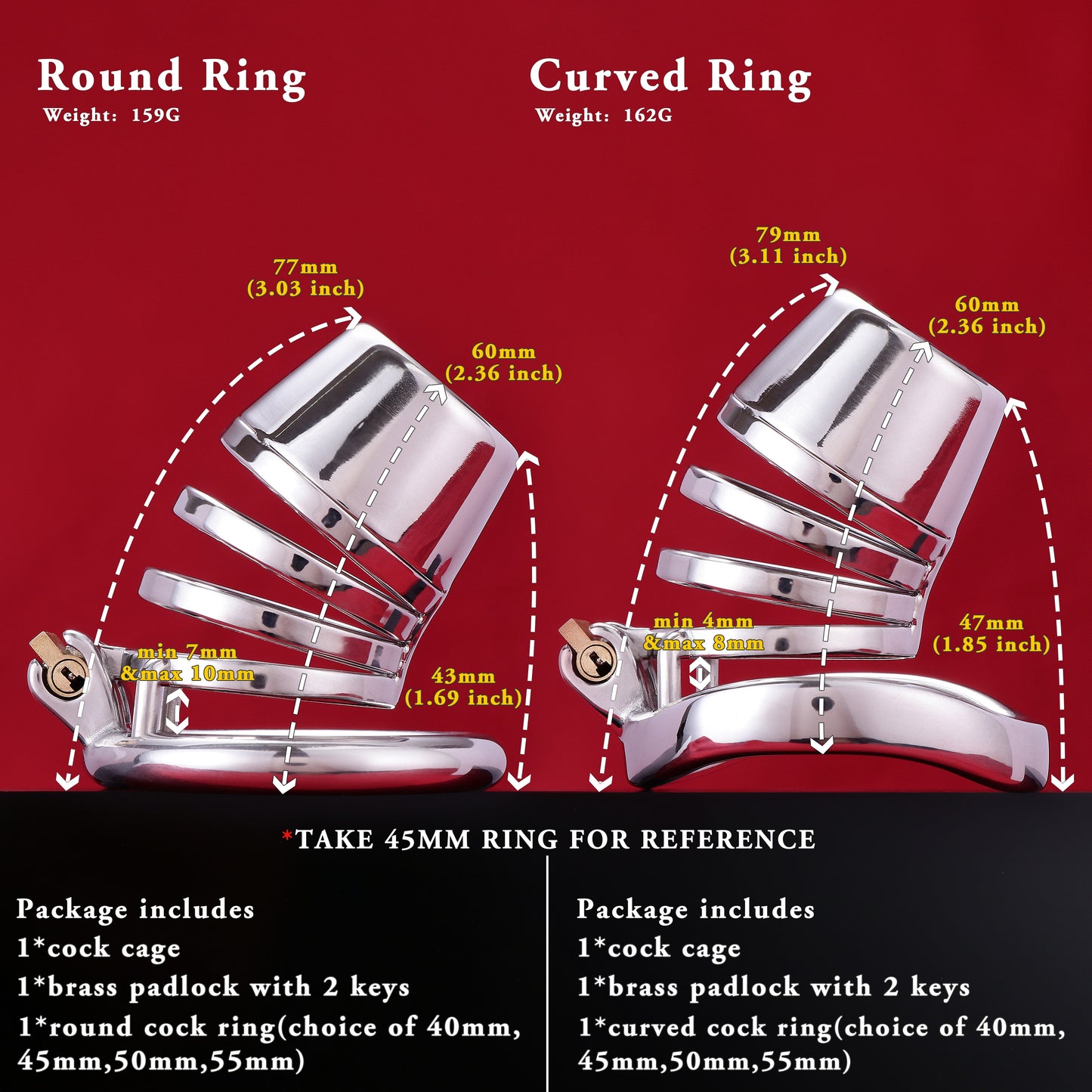 Male Lid Shower Belt Full Close Chastity Cage, F3083