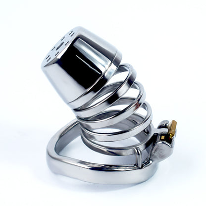 Male Lid Shower Belt Full Close Chastity Cage, F3084