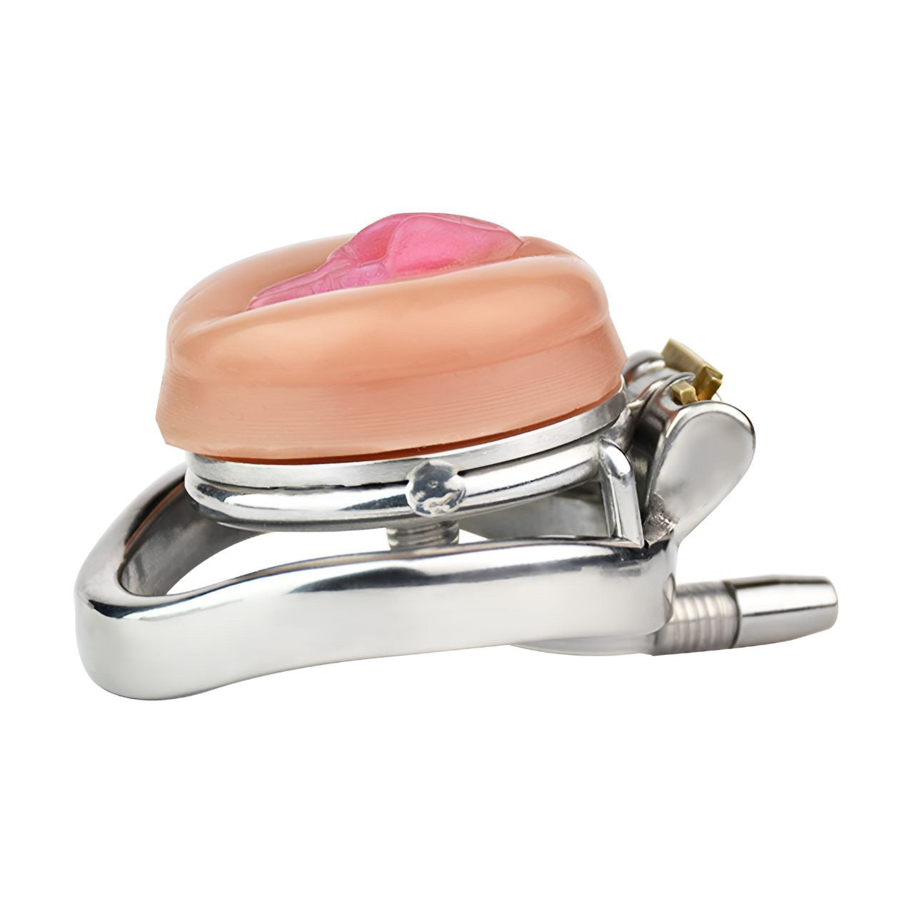 Flat Pussy Chastity Cage with Catheter | F3176P - FRRK