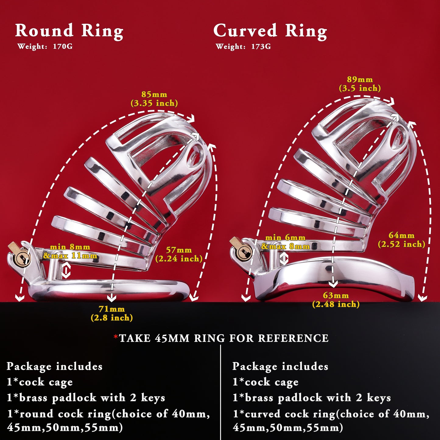 Male Chastity Cage, F3077