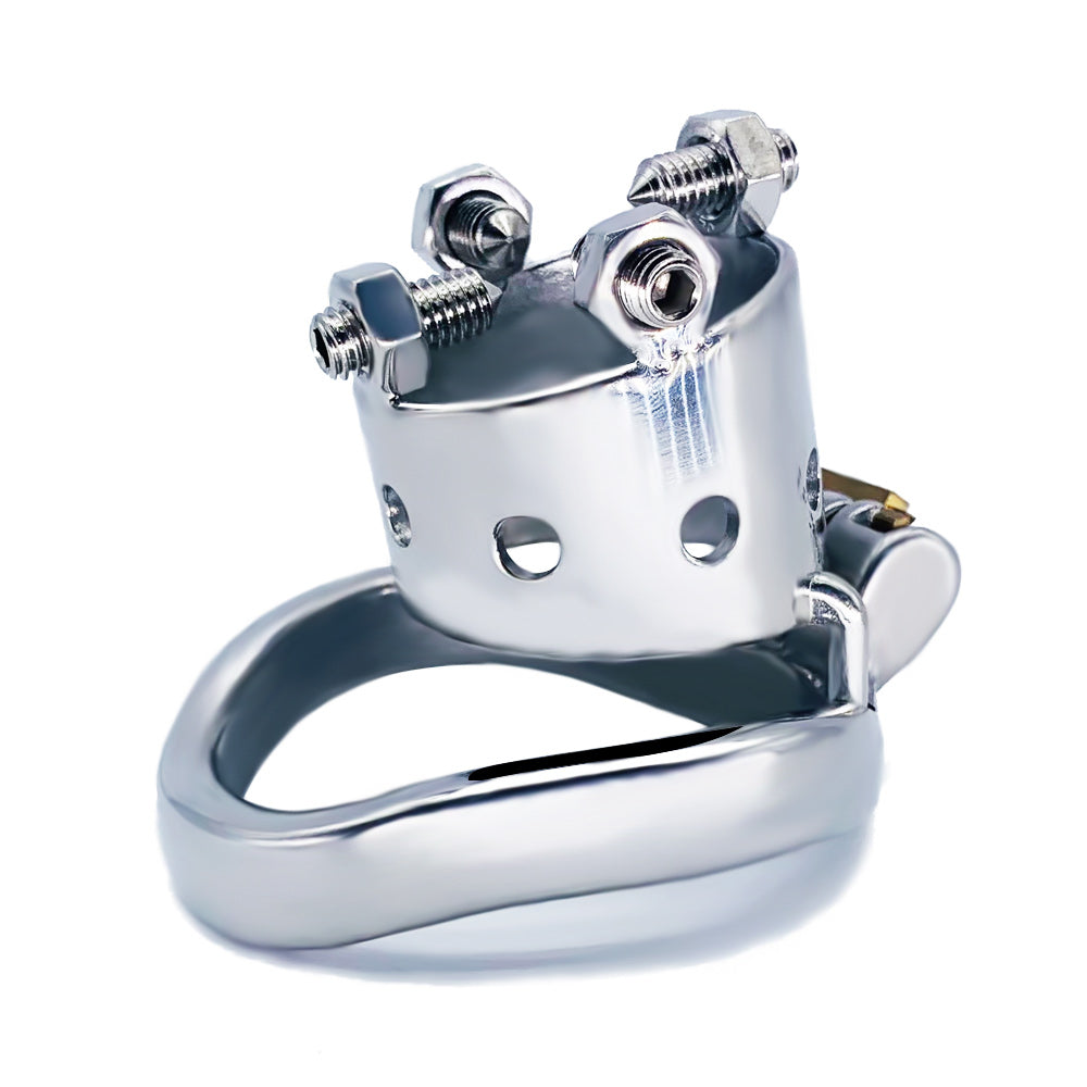 Open Head Male Chastity Cage with Removable Spikes, F3029