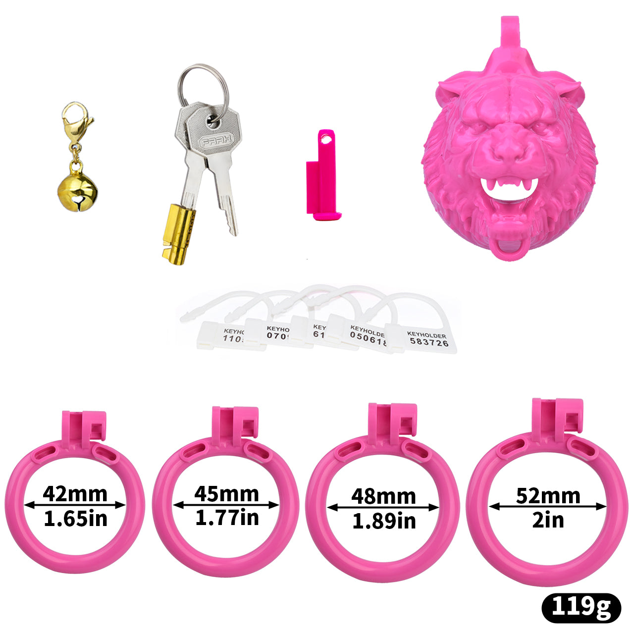 Tiger & Bull Chastity Cage with Bell | F3147 - FRRK