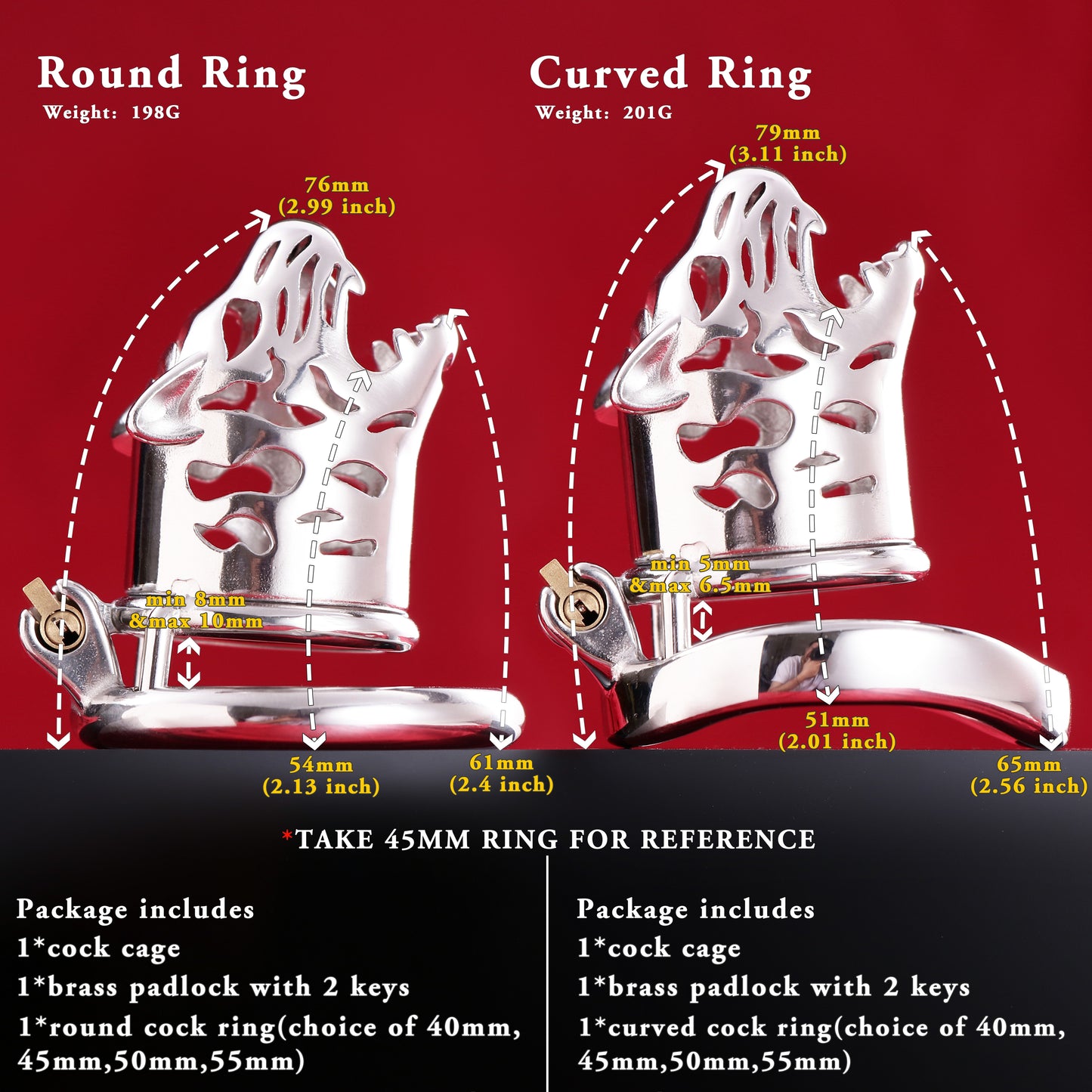 Standard Leopard Chastity Cage, F3037