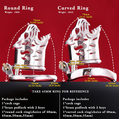 Standard Leopard Chastity Cage, F3037