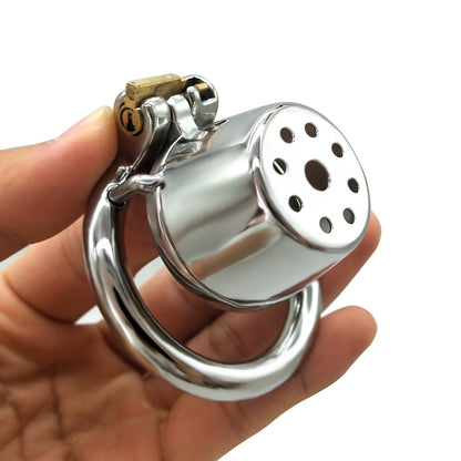 Male Lid Shower Belt Full Close Chastity Cage, F3080