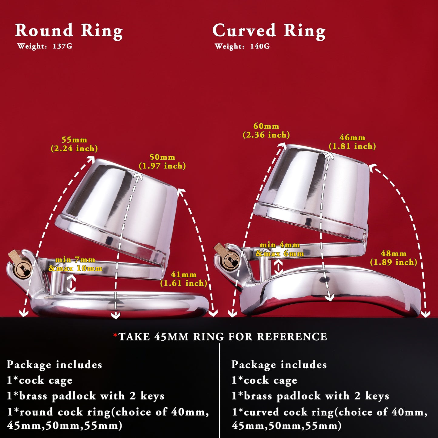 Male Lid Shower Belt Full Close Chastity Cage, F3081