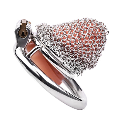 Nano Metal Mesh Chastity Cage, F3198