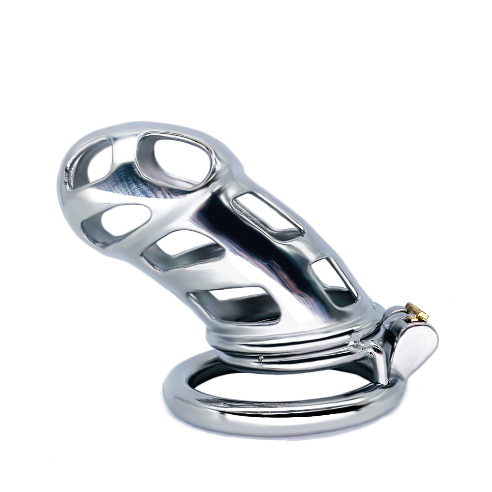 Stainless Steel Metal Maxi Mamba Male Chastity Cage, F3090