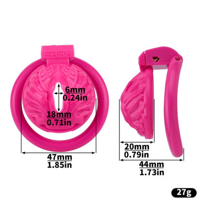 Fishtail Pattern Sissy Pussy Cage | F3220 - FRRK