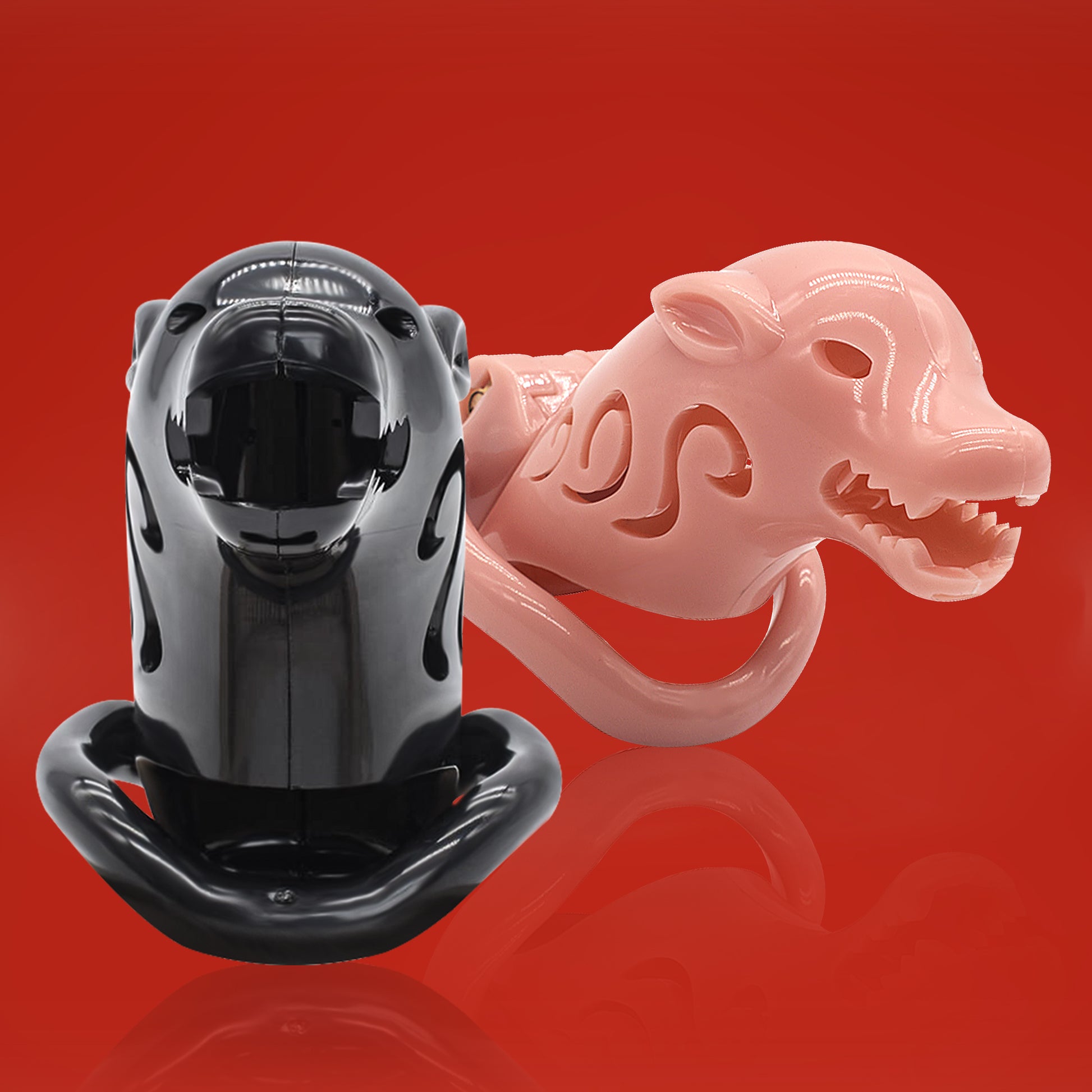 The Wolfdog Shape Plastic Chastity Cage | F3062 - FRRK