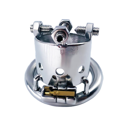 Open Head Male Chastity Cage with Removable Spikes, F3029