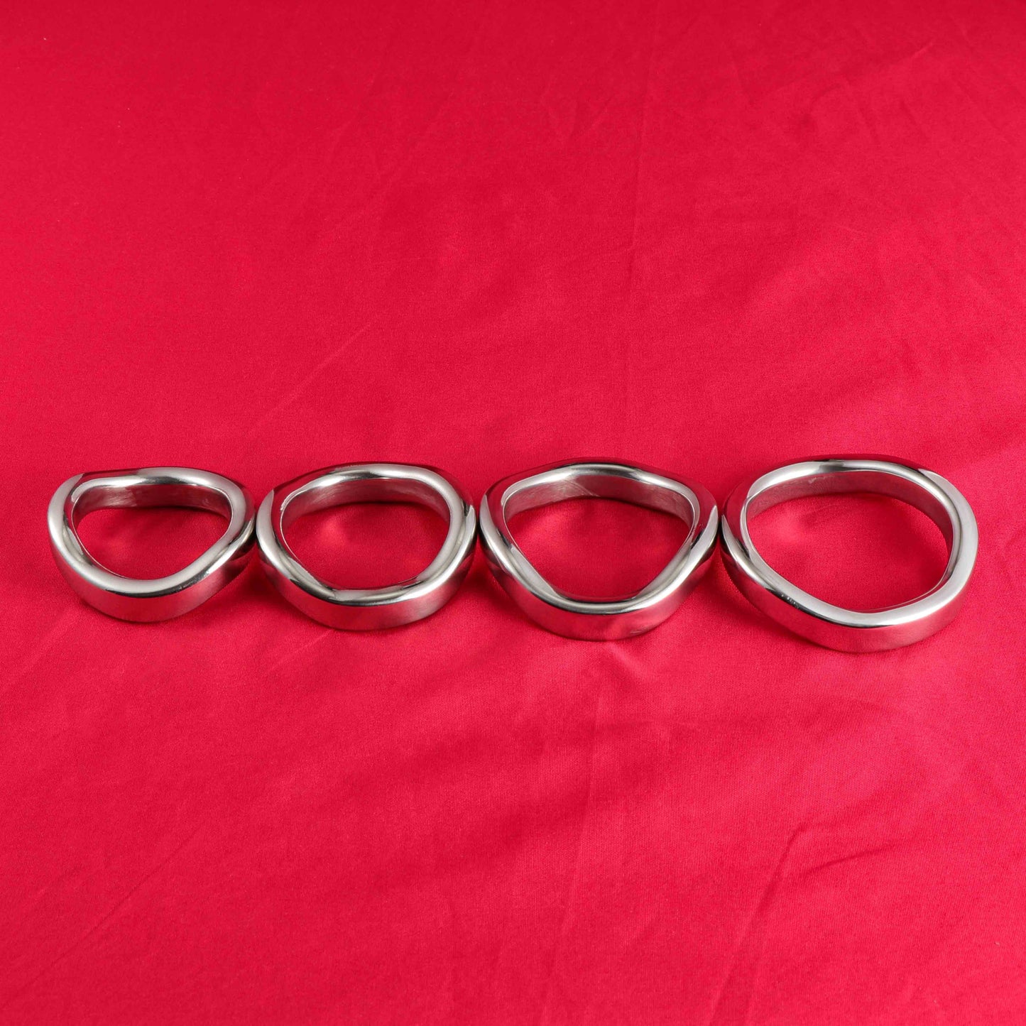 Stainless Steel Curved Cock Ring, F3038