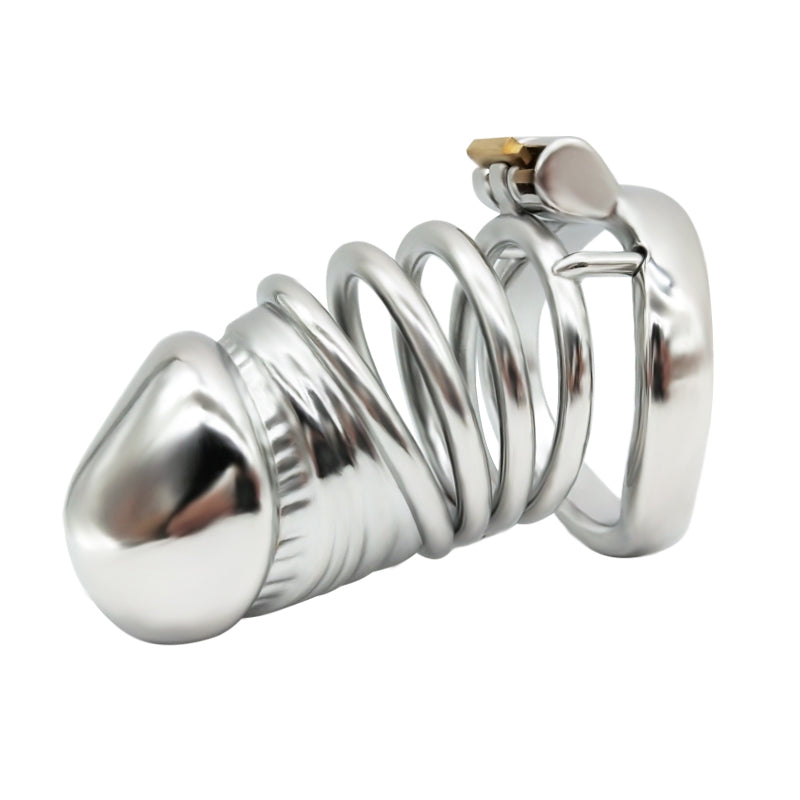 Male Solid Steel Chastity Cage, F3054