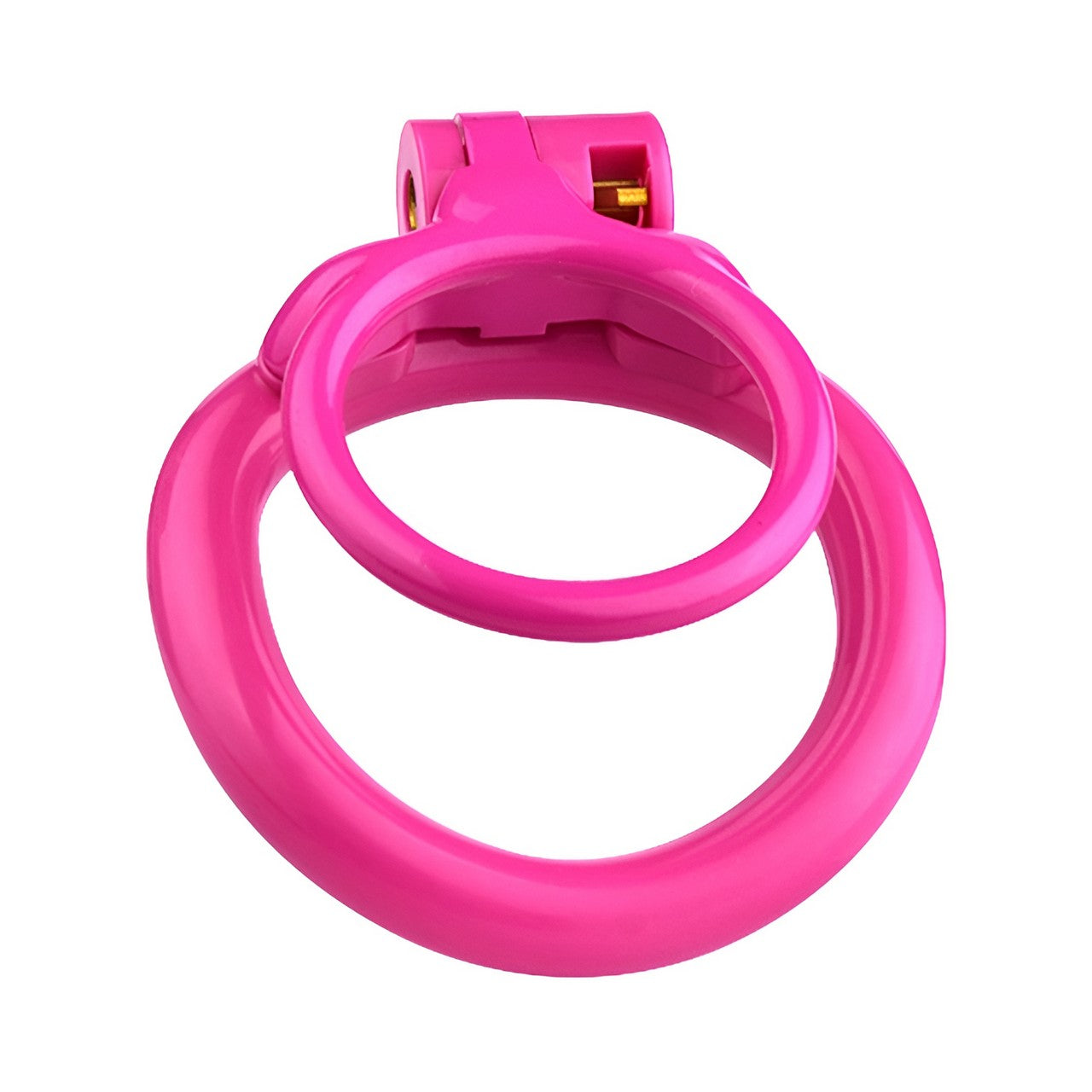 3D Printed Pink Dual Cock Ring Chastity Cage | F3215 - FRRK