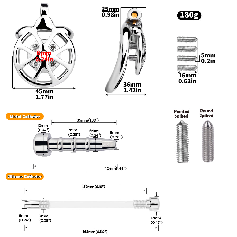 Cock Torture Devices With Removable Spikes | F3247 - FRRK