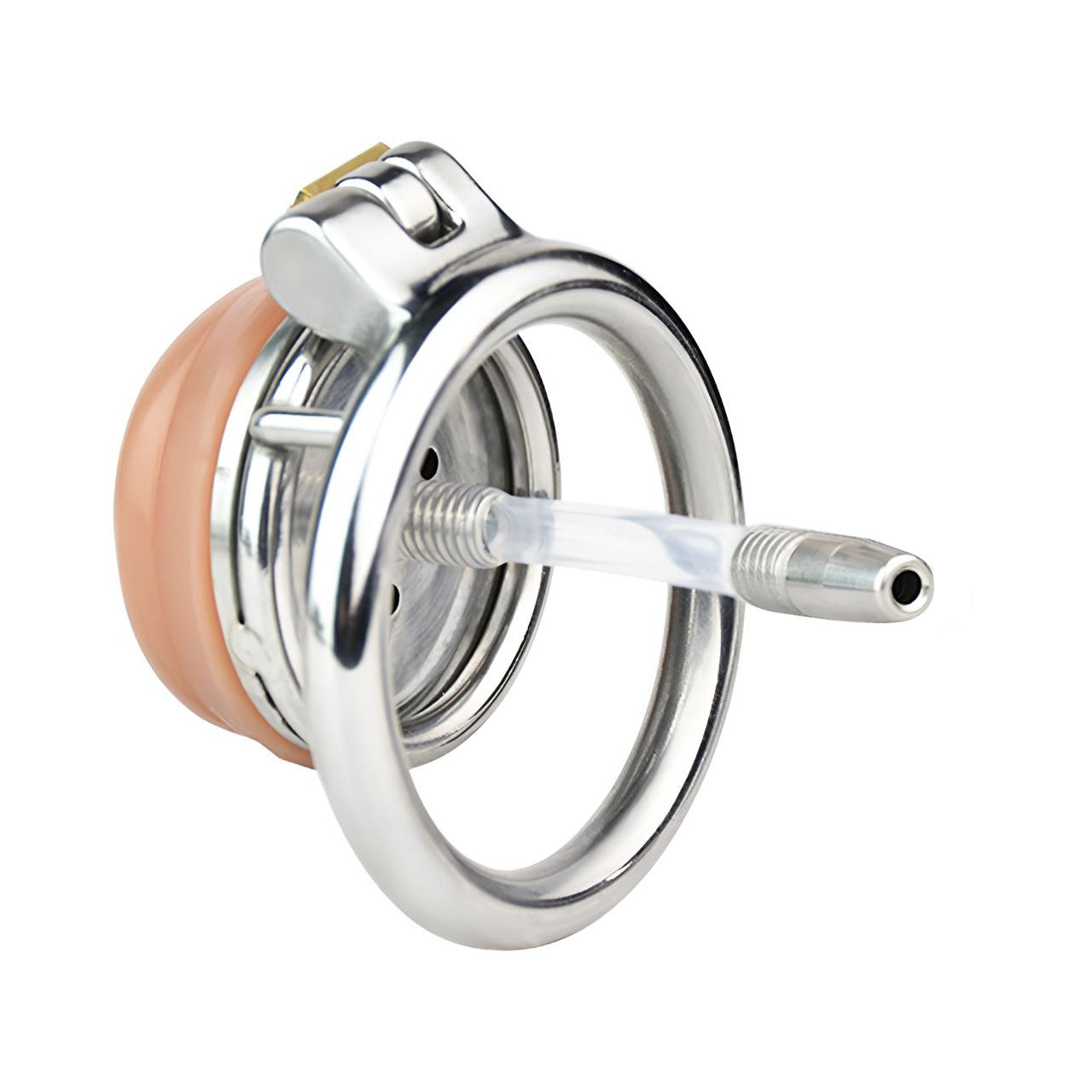 Flat Pussy Chastity Cage with Catheter | F3176P - FRRK