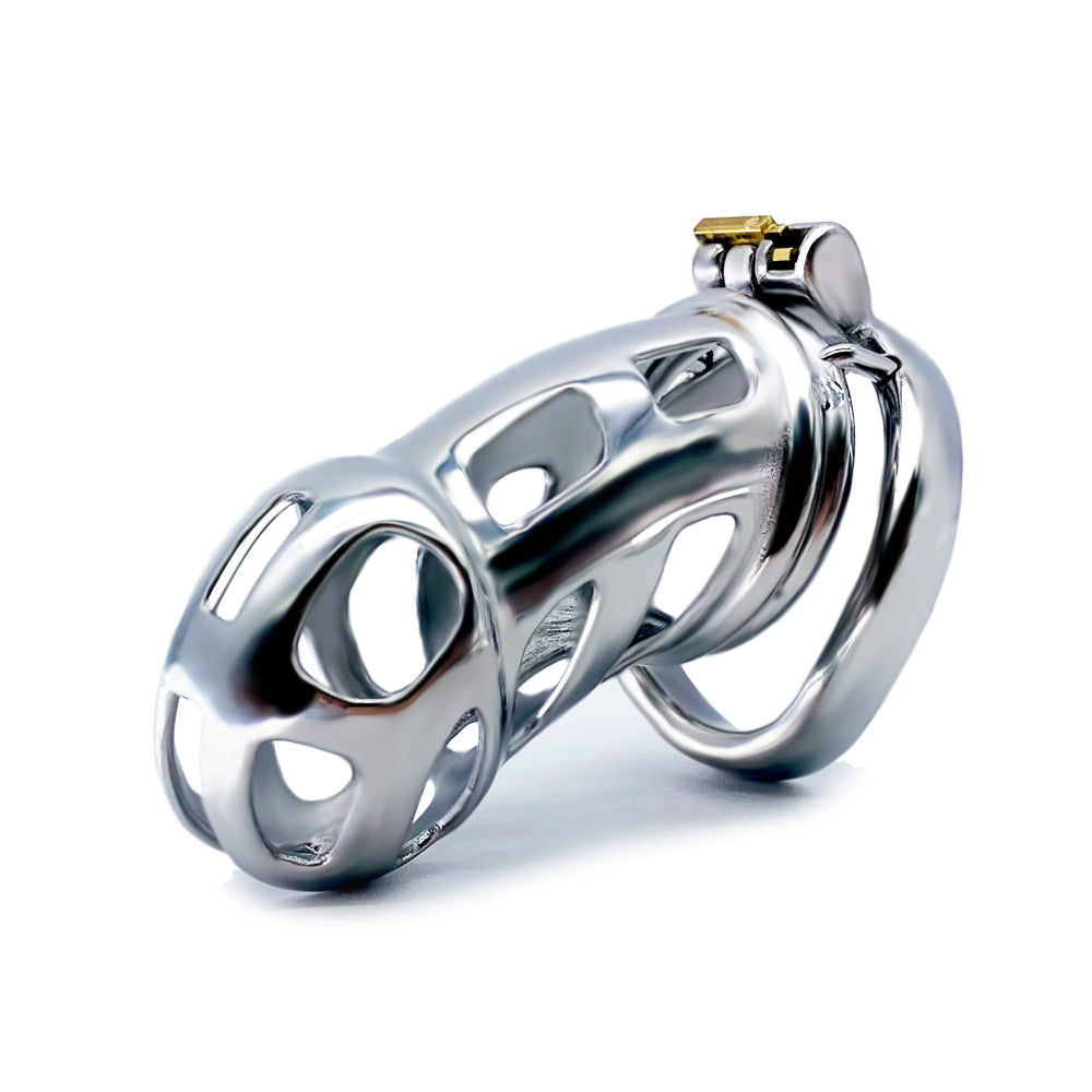 Stainless Steel Metal Maxi Mamba Male Chastity Cage, F3090