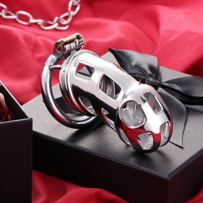 Stainless Steel Metal Maxi Mamba Male Chastity Cage, F3090